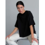 Футболка чорна oversize укорочена Футболка чорна oversize укорочена