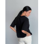 Футболка чорна oversize укорочена Футболка чорна oversize укорочена