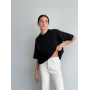 Футболка чорна oversize укорочена Футболка чорна oversize укорочена