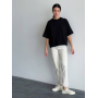 Футболка чорна oversize укорочена Футболка чорна oversize укорочена