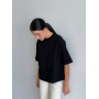 Футболка чорна oversize укорочена Футболка чорна oversize укорочена