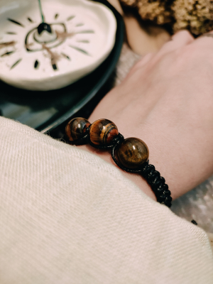 Тигрове Око браслет 12 мм
