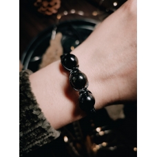 Obsidian genuine stone bracelet