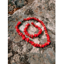 Червоне намисто з коралів
