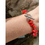 Браслет кораловий червоний