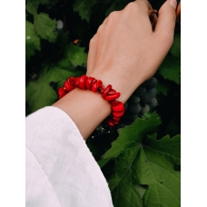 Coral red bracelet
