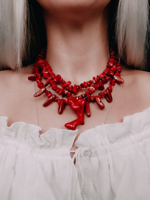 Коралове намисто потрійне