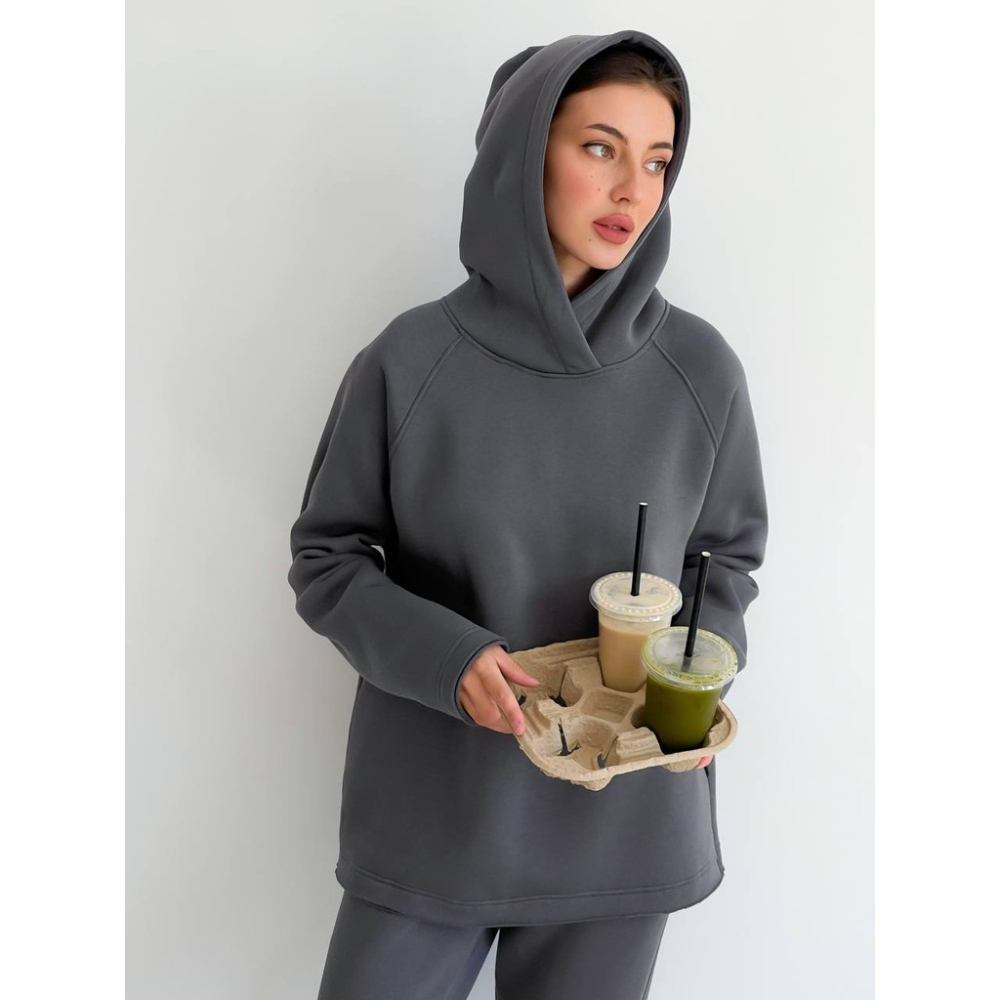 Графітовий спортивний костюм з капюшоном Графітовий спортивний костюм з капюшоном