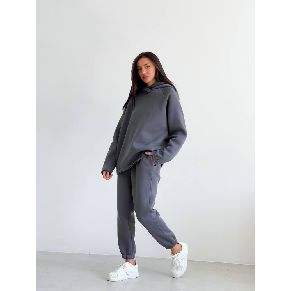 Графітовий спортивний костюм з капюшоном Графітовий спортивний костюм з капюшоном
