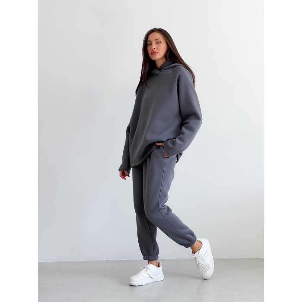 Графітовий спортивний костюм з капюшоном Графітовий спортивний костюм з капюшоном