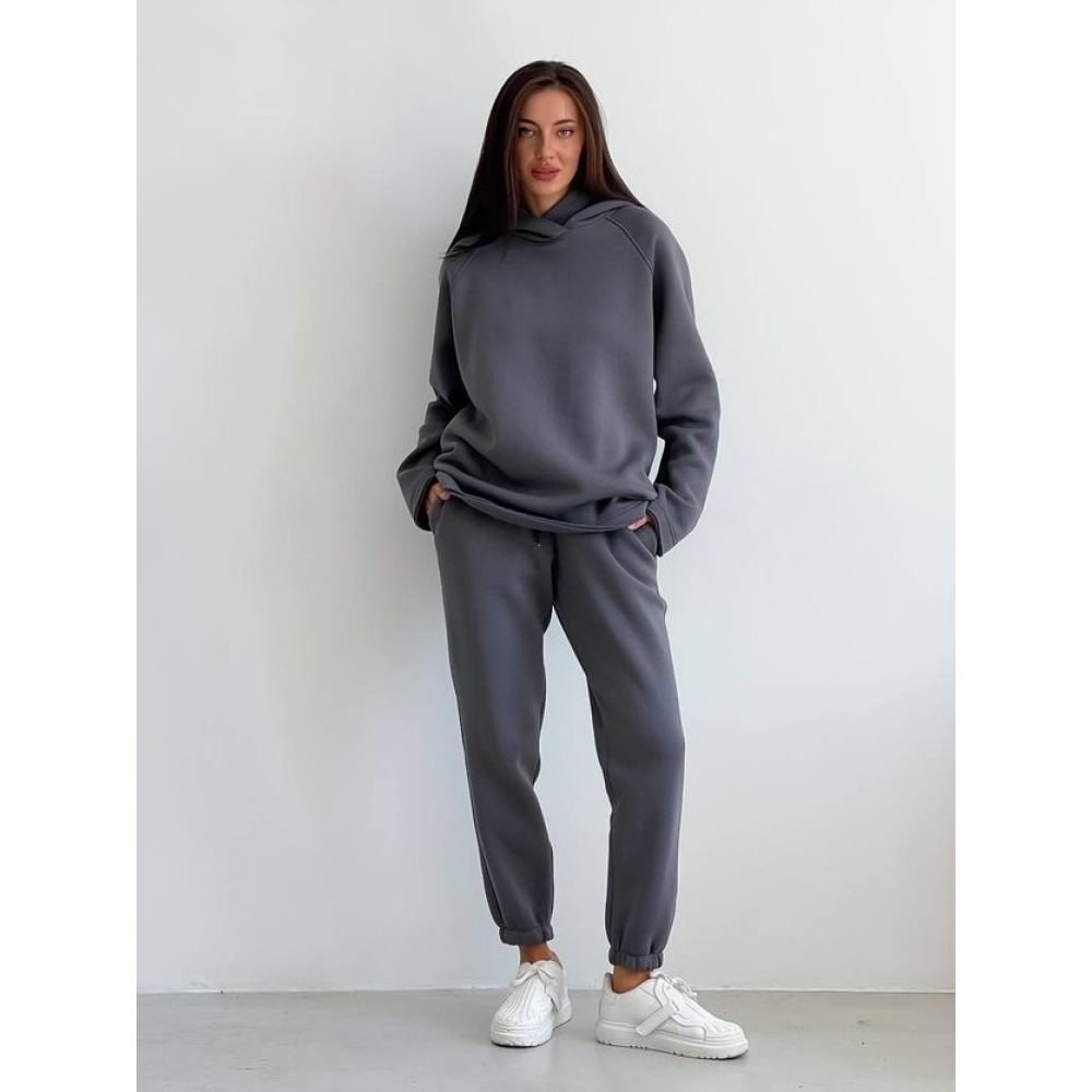 Графітовий спортивний костюм з капюшоном Графітовий спортивний костюм з капюшоном