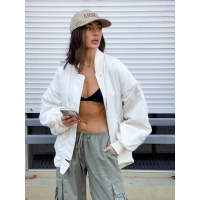 Milk bomber jacket