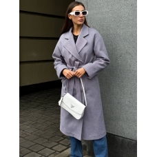 Gray woolen coat