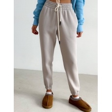 Warm gray jogger pants