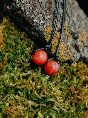 Чокер кулон Сердолік