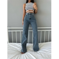 Blue wide palazzo jeans