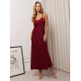 Сатинова довга сукня комбінація