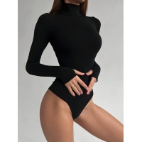 Viscose high neck bodysuit