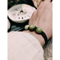 Jade braided bracelet