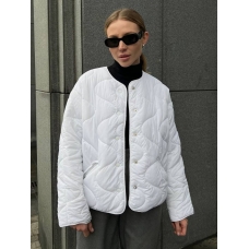 White quilted liner jacket