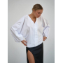Блузка з пишними рукавами з бавовни Блузка з пишними рукавами з бавовни