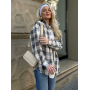 Лляна oversize рубашка в клітинку Лляна oversize рубашка в клітинку