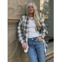 Лляна oversize рубашка в клітинку Лляна oversize рубашка в клітинку