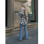 Лляна oversize рубашка в клітинку Лляна oversize рубашка в клітинку