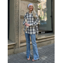 Лляна oversize рубашка в клітинку Лляна oversize рубашка в клітинку