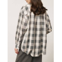 Лляна oversize рубашка в клітинку Лляна oversize рубашка в клітинку