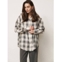 Лляна oversize рубашка в клітинку Лляна oversize рубашка в клітинку