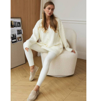 В'язаний костюм кардиган та лосини з мериноса і кашеміру