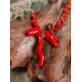 Червоне намисто з гілками коралу