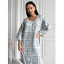 В'язана бавовняна сукня туніка з орнаментом