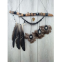 Інтер′єрний ловець снів Tribal з пір'ям ворони