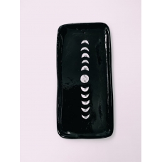 Black moon phase incense stick holder