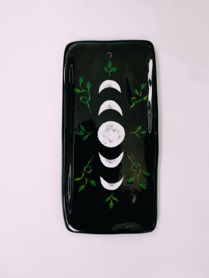 Чорна ботанічна підставка з фазами місяця