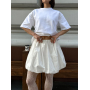Біла міні спідниця балон
