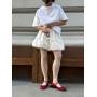 Біла міні спідниця балон