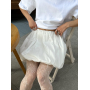 Біла міні спідниця балон