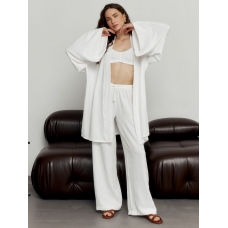 White 3in1 kimono pantsuit