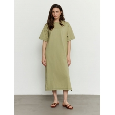 Pistachio T-shirt midi dress  