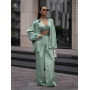 Сатиновий брючний костюм 3в1