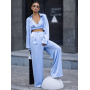 Сатиновий брючний костюм 3в1