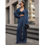 Сатиновий брючний костюм 3в1