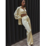 Сатиновий брючний костюм 3в1
