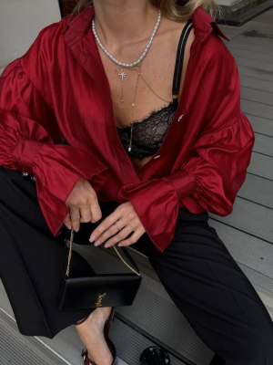 Напівпрозора сорочка з тенселу