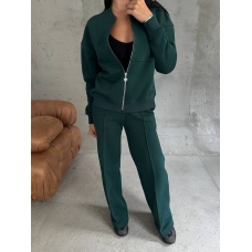 Wide trousers bomber jacket warm tracksuit