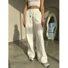 Wide warm palazzo pants on fleece 