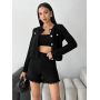 В'язаний костюм 3в1 з шортами в стилі Шанель 